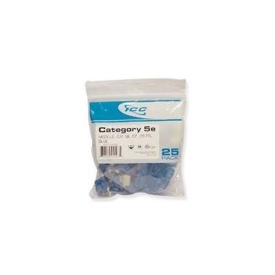 Icc Ic107e5cbl Conector Categoria 5 Paquete Co 25 Azul