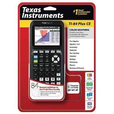 Texas Instruments Ti-84 Plus Ce Calculadora Grafica En Negro