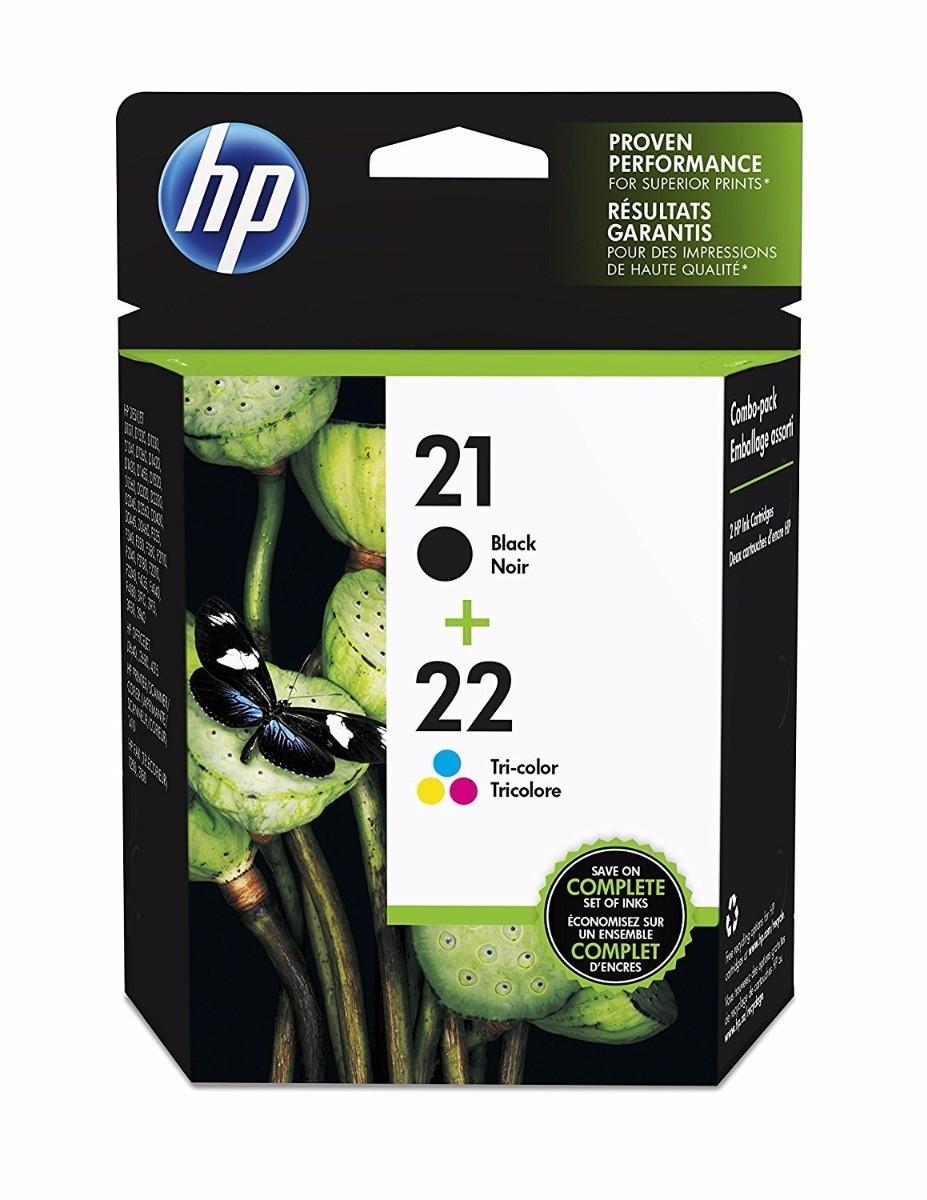 Cartuchos De Tinta Originales Hp 21 Negro Y 22 Tricolor