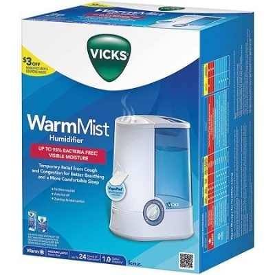Vicks V750 Humidificador De Vapor Caliente En Azul
