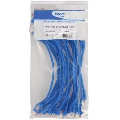 Icc Icpcsc05bl Cordones De Conexion Moldeados 5 Pies Cat 5e