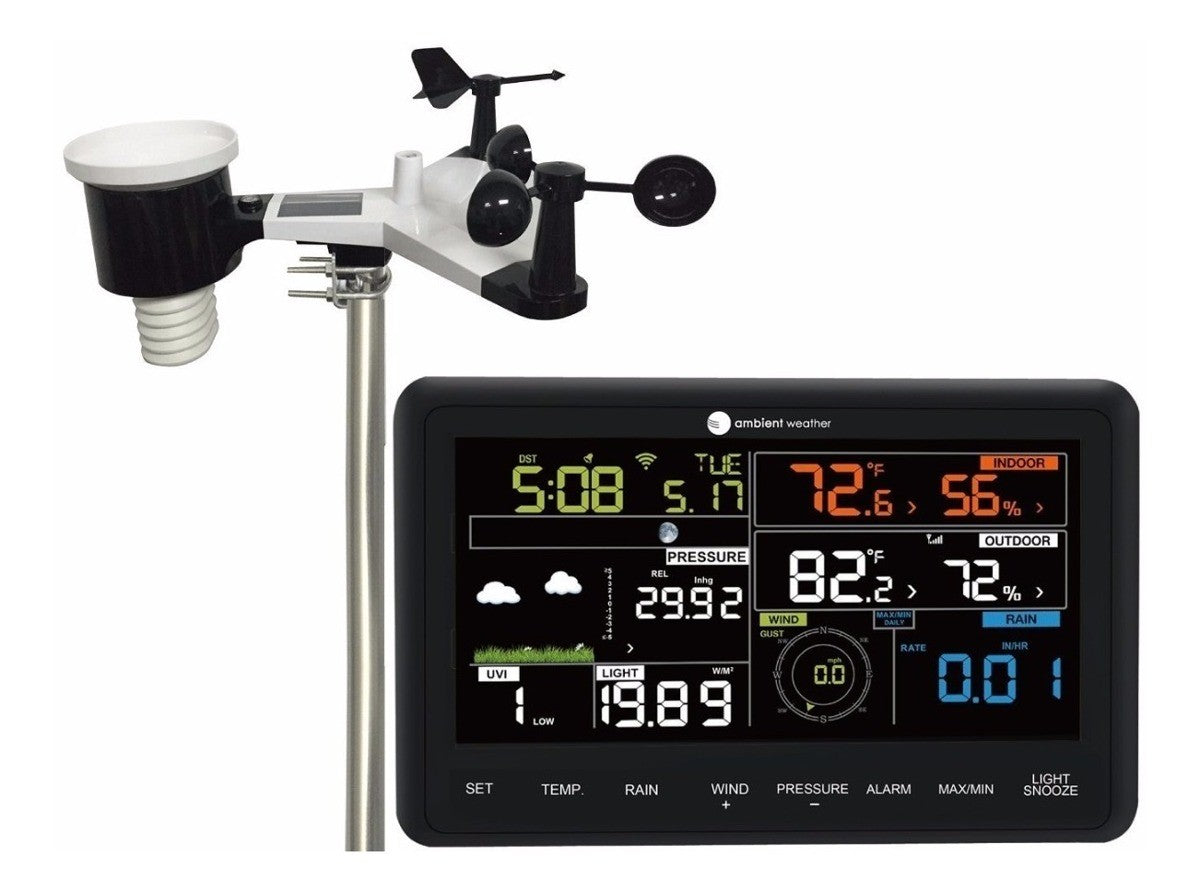 Ambient Weather Ws-2902 10-en-1 Wi-fi Estación Meteorologica