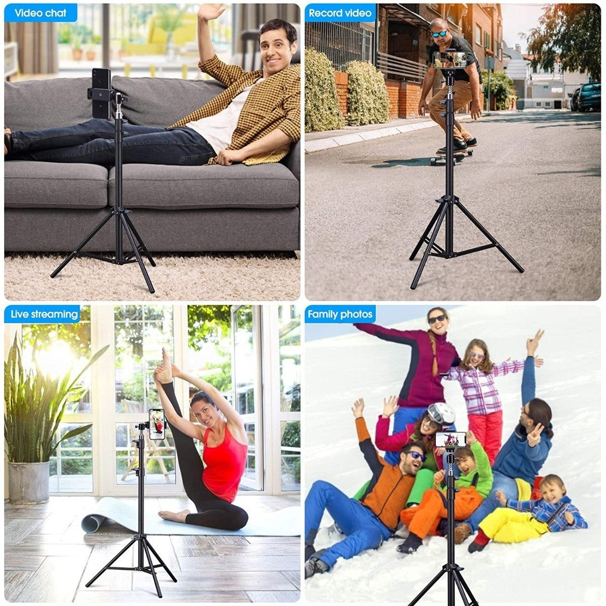 Tripode Telefono Movil De 67 Pulgadas iPhone Camara Selfie