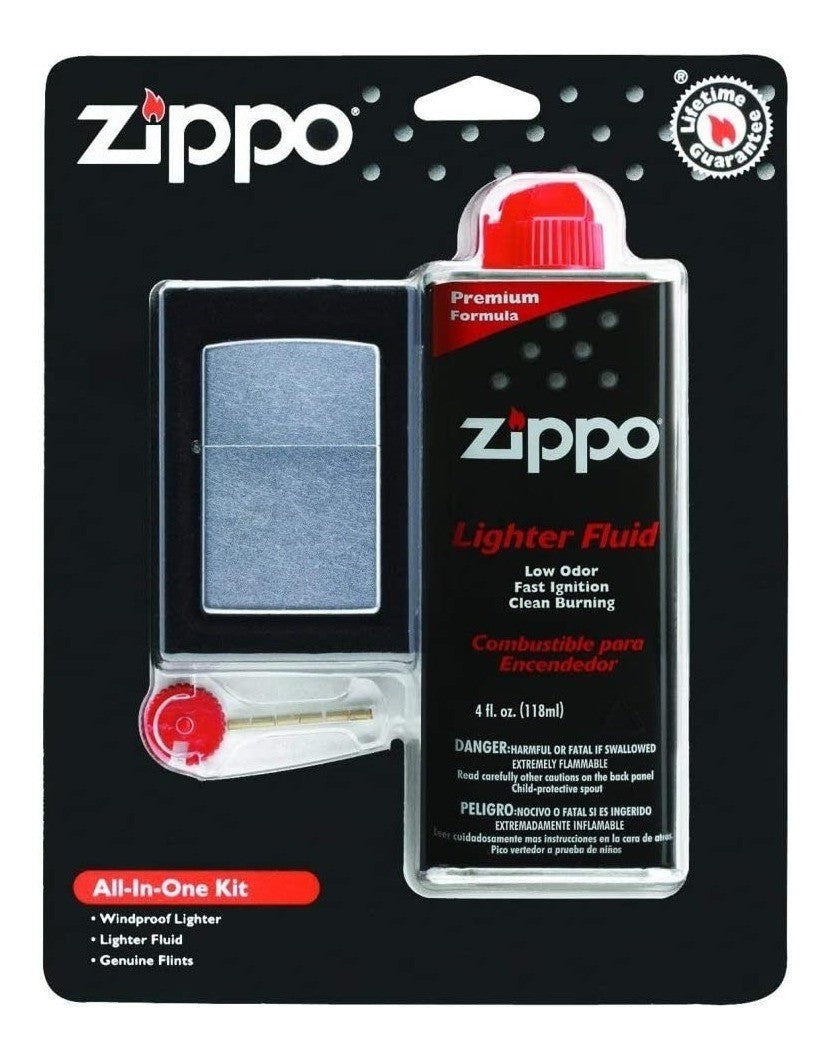 Zippo 24651 Kit Encendedor Dispensador Pedernal Lata 4.0 Oz