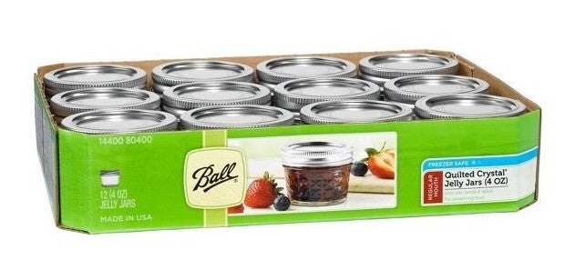 Ball, Quilted Crystal Class Tarros Boca Regular 4 Oz 12pz