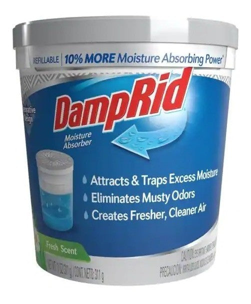 Damprid 11 Oz. Absorbente De Humedad Recargable Aroma Fresco