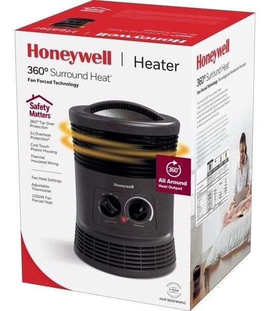 Honeywell Hhf360v Calentador Envolvente , Negro