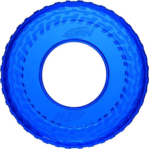 Nerf Dog Flyer De Neumático De 10 Pulgadas Color Azul