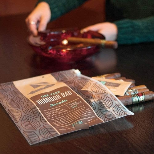 Boveda Humidor Bolsa Mediana Con Pack 69% Rh 15 Cigarros
