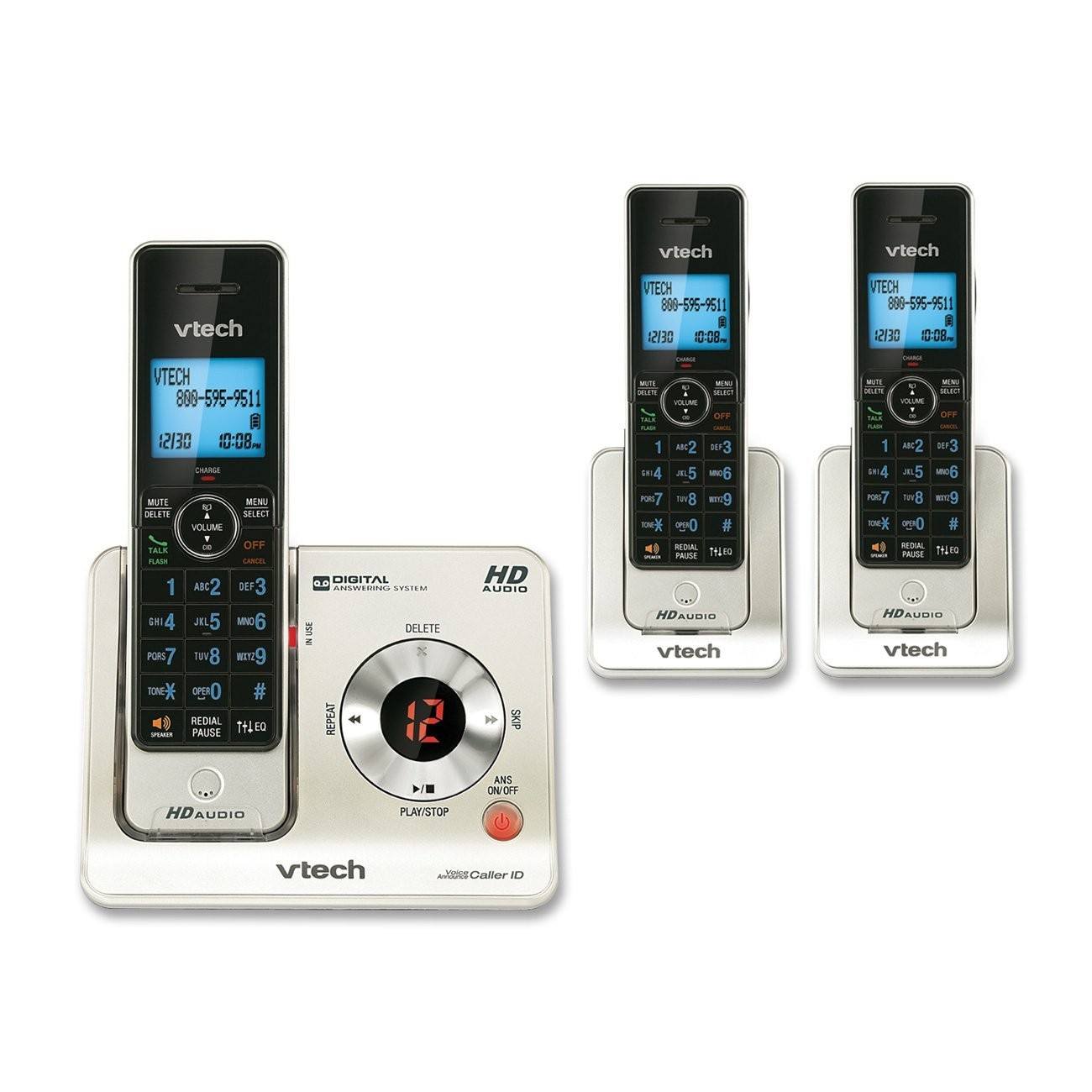 SET DE 3 TELEFONOS INALAMBRICOS HD VTECH - DECT 6.0 LS6425-3