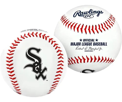 Rawlings Pelota De Baseball Con Logos De Equipo Chicago White Sox