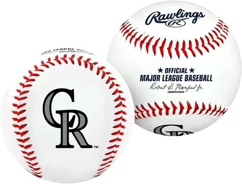 Rawlings Pelota De Baseball Con Logos De Equipo Colorado Rockies