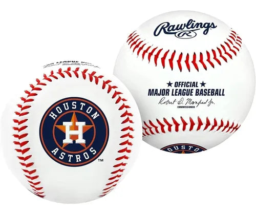Rawlings Pelota De Baseball Con Logos De Equipo Houston Astros