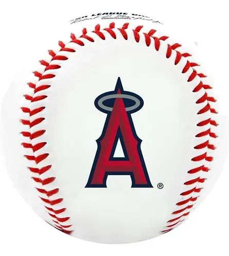 Rawlings Pelota De Baseball Con Logos De Equipo Los Angeles Angels