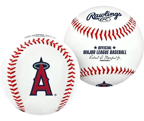 Rawlings Pelota De Baseball Con Logos De Equipo Los Angeles Angels