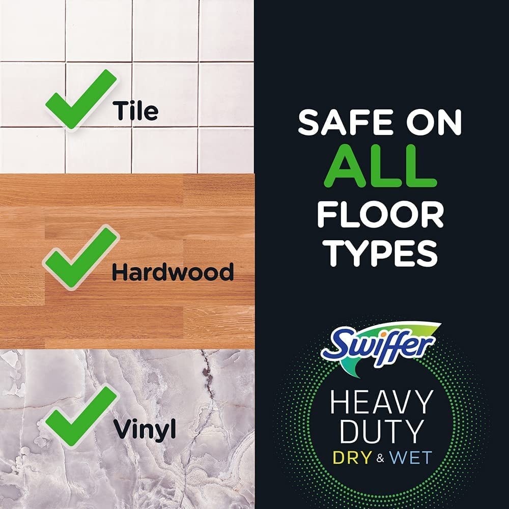Swiffer Sweeper Dry Sweeping Pad Multi Surface Recargas para trapeadores de piso desempolvados Sin Aroma 52 Paños