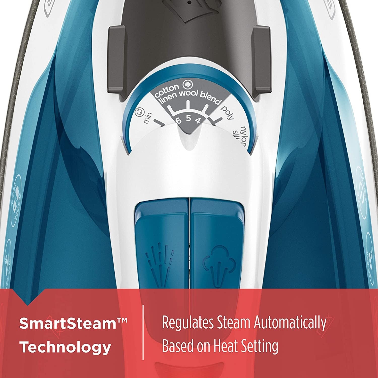 BLACK + DECKER IR06V Plancha de Vapor Compacto con Suela Antiadherente EvenSteam TrueGlide