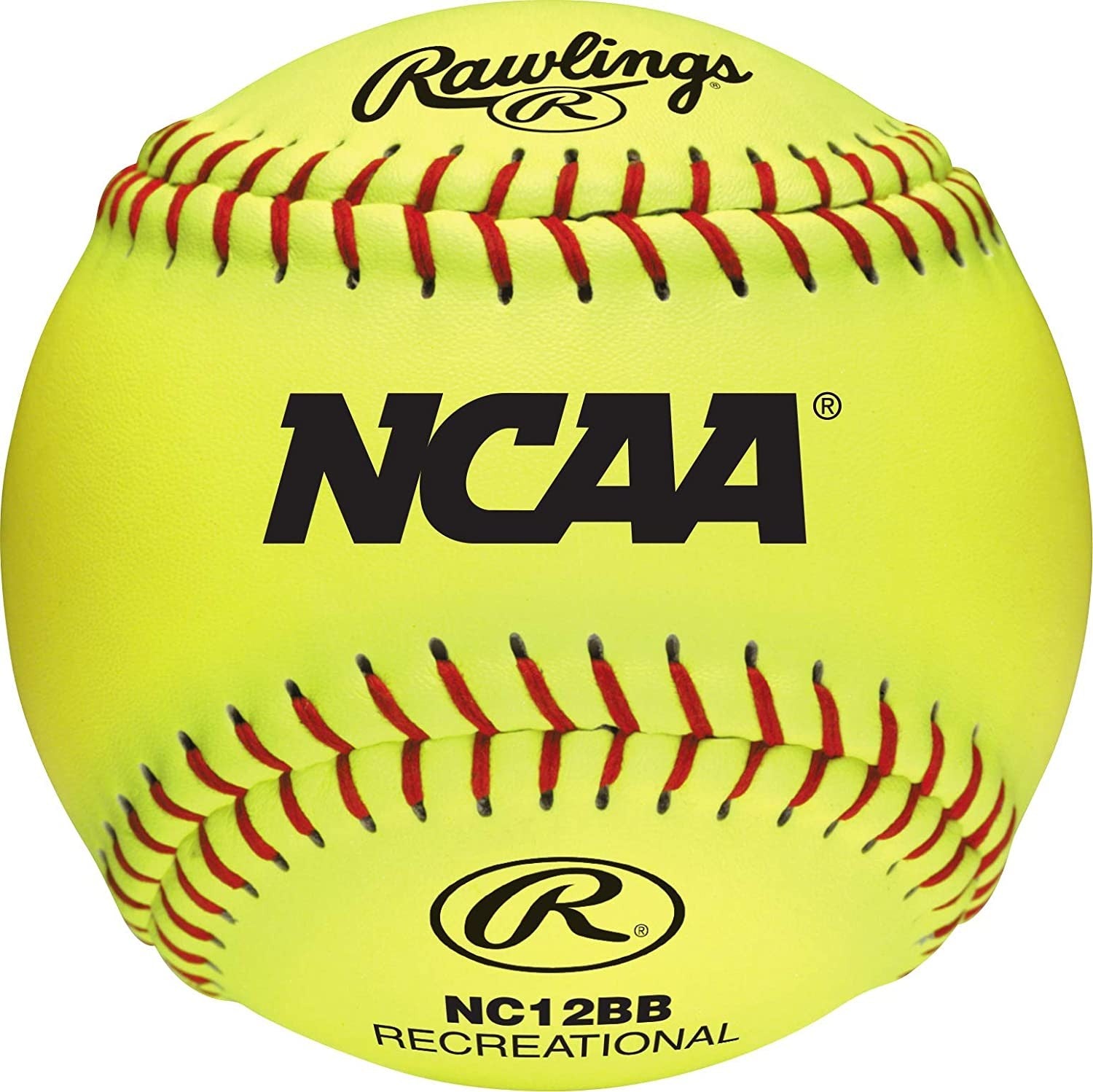 RAWLINGS NC12BB Caja 6 de  12 Pulgadas NCAA Marca recreativa Fast Pitch Softball