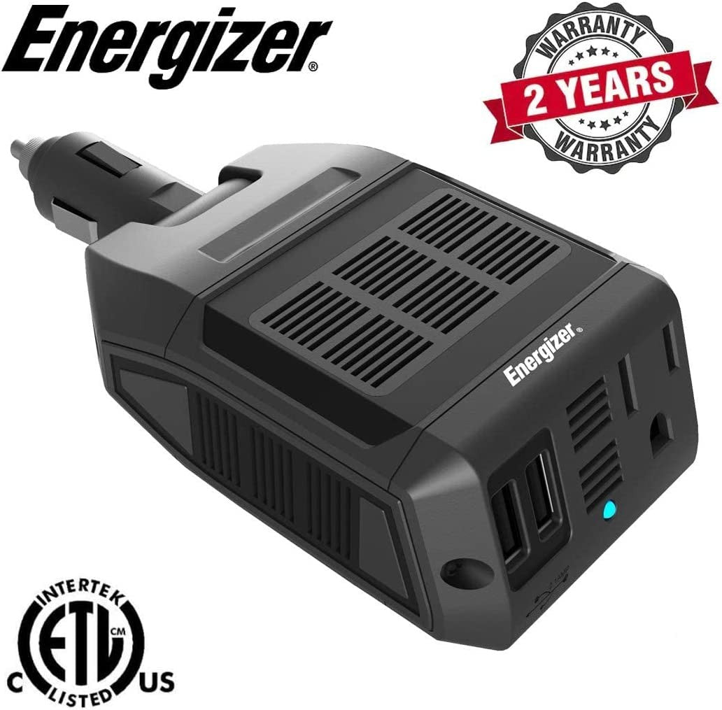 Energizer EN100 Inversor de corriente de conexión directa ultracompacto de CC a CA de 100 W