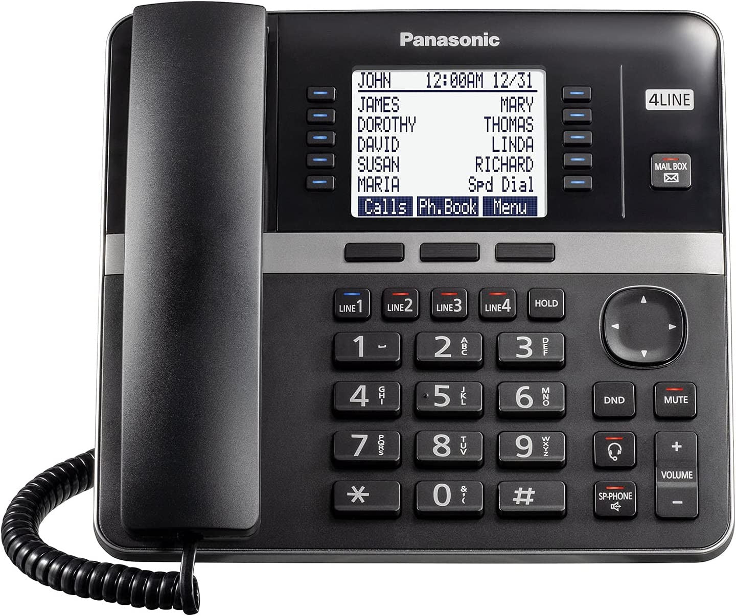 Panasonic Teléfono de oficina teléfono de escritorio KX-TGW420B