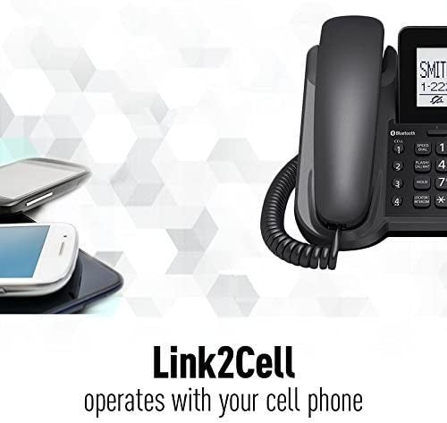 Panasonic Sistema telefónico de 2 líneas con cable/inalámbrico con 1 auricular