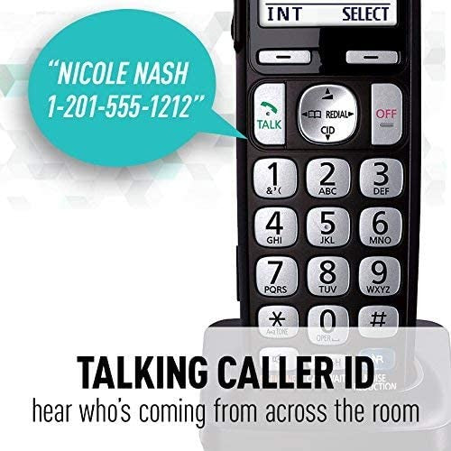 Panasonic Sistema telefónico de 2 líneas con cable/inalámbrico con 1 auricular