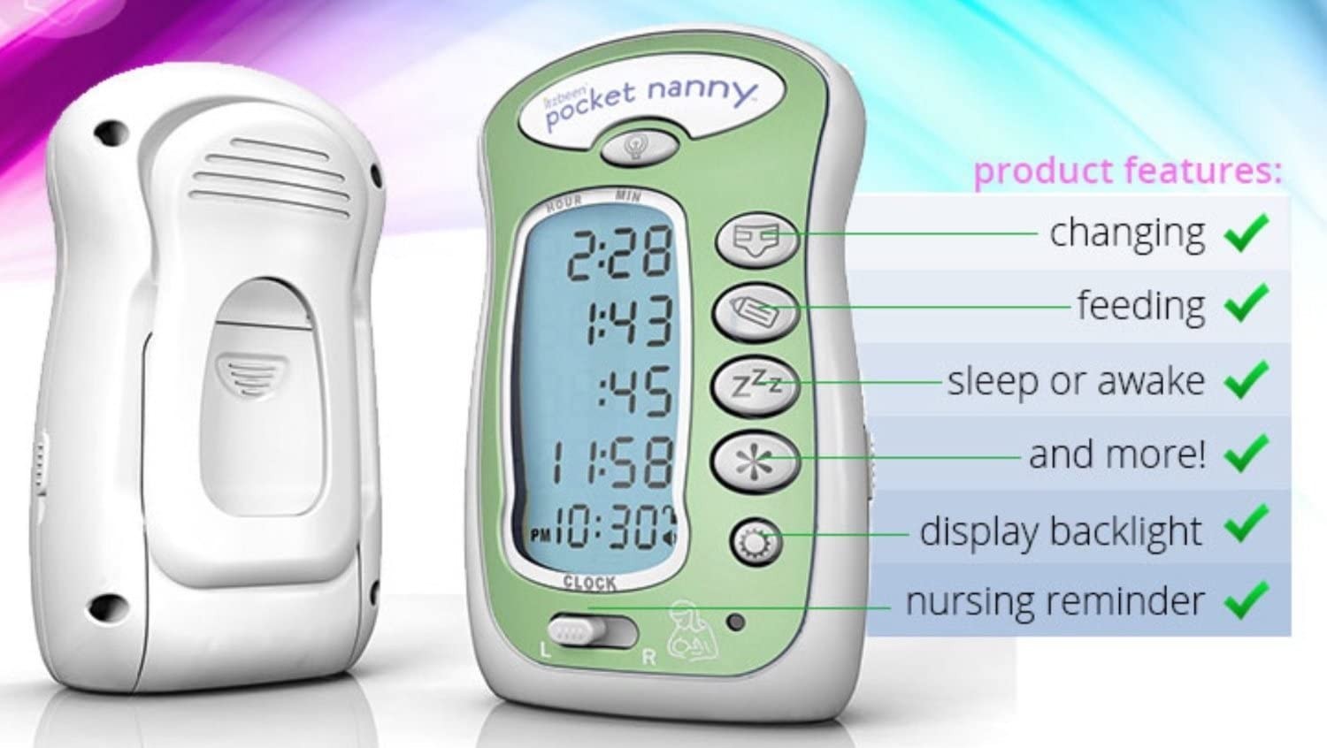 Itzbeen Pocket Nanny Baby Care Timer (Verde)