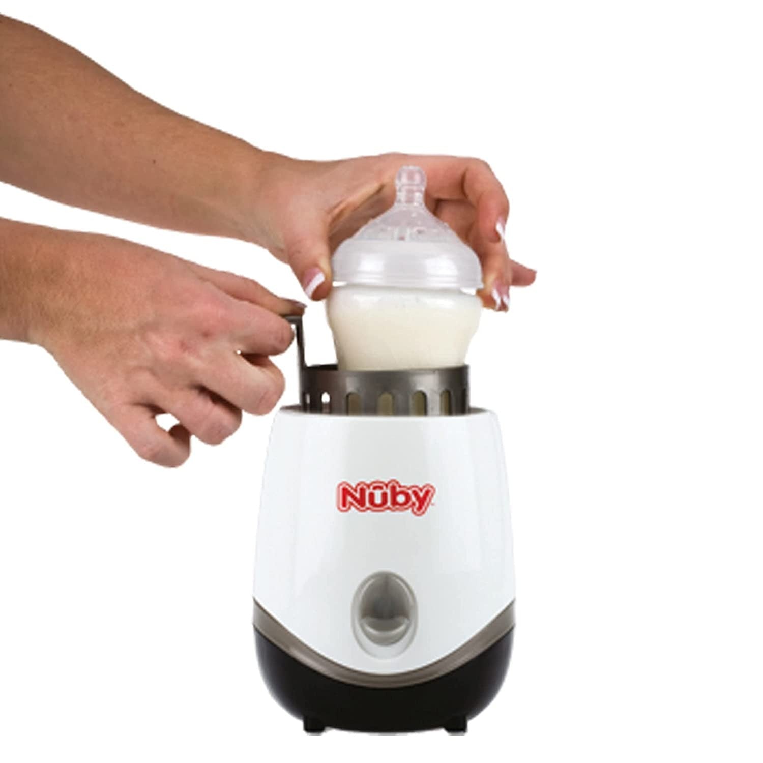 Nuby Esterilizador y calentador de biberones eléctrico 2 en 1 One Touch