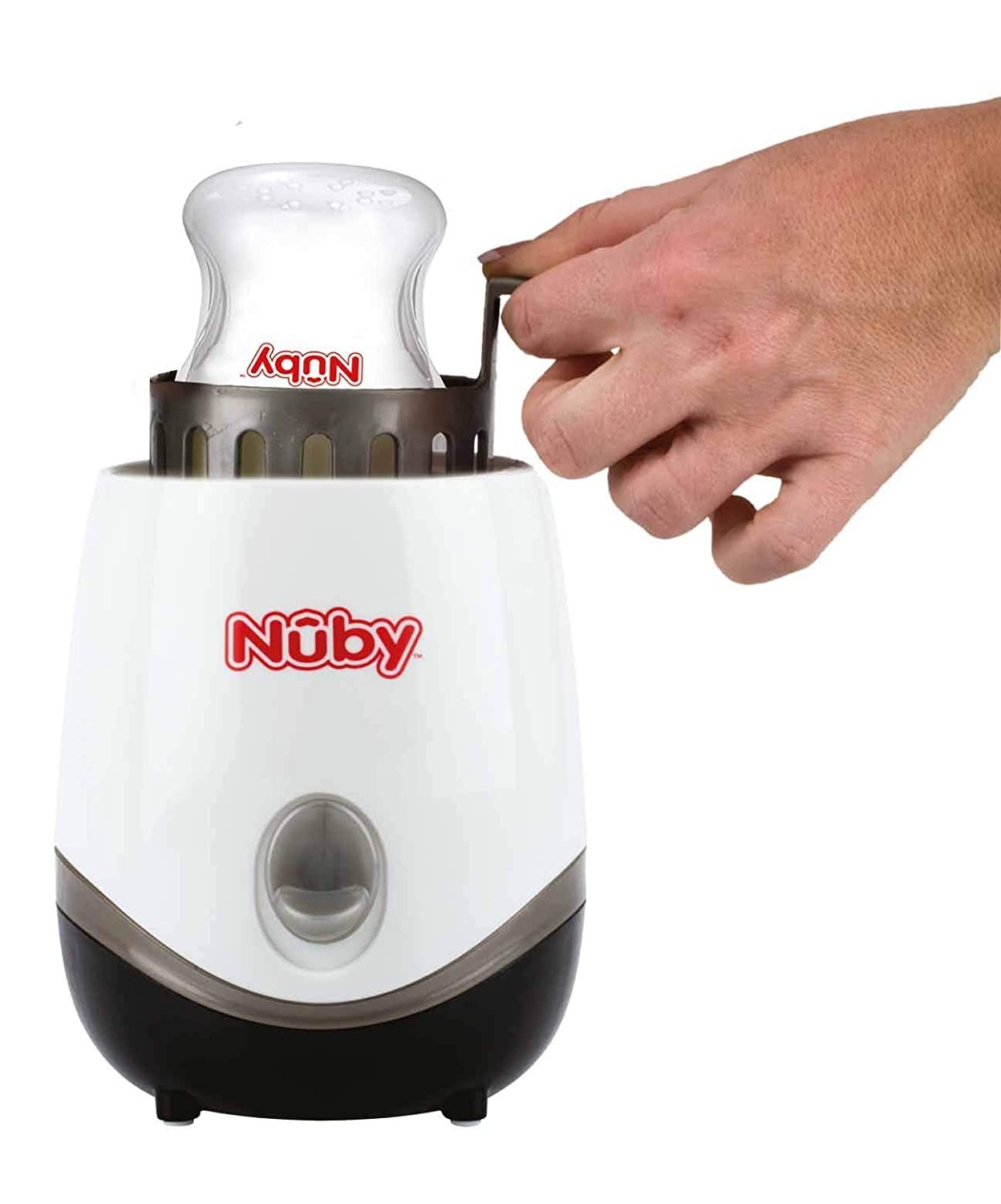 Nuby Esterilizador y calentador de biberones eléctrico 2 en 1 One Touch