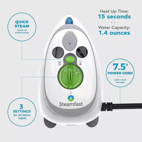 Steamfast Sf-717 Home And Away Mini Plancha De Vapor
