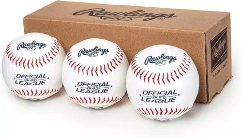 Rawlings Olb3 Pelotas De Béisbol Pack De 3
