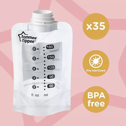 Tommee Tippee Pump And Go Olsas De Almacenamiento De Leche