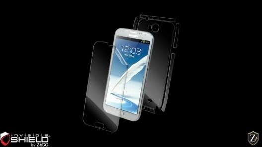 ZAGG INVISIBLE SHIELD SAMSUNG GALAXY NOTE II MAXIMUM COVERAGE