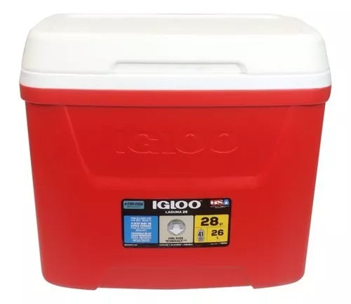 Igloo Hielera Roja De 28 Litros De 41 Latas