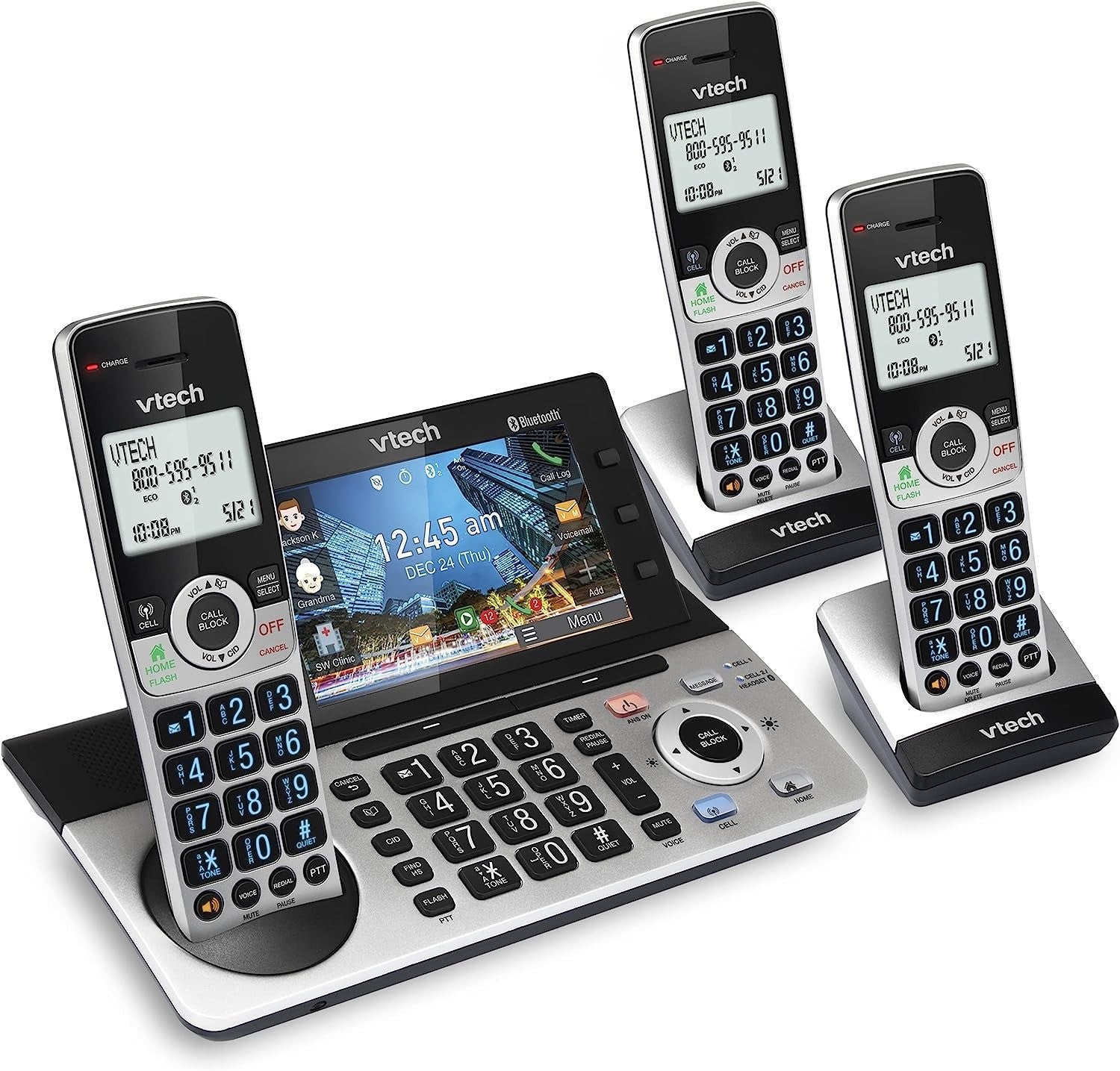 Vtech Is8251-3 Teléfono Inalámbrico Expandible A 3 Teléfonos