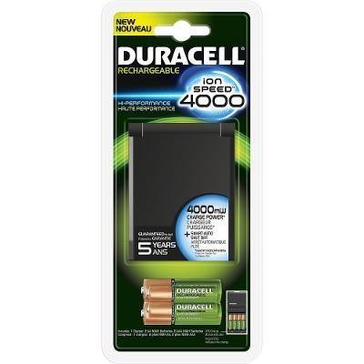 Cargador Duracell Con Baterias Precargables 2 Aa Y 2 Aaa