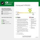 Honeywell Modelo Hpa300 Removedor De Alérgenos Extra Large