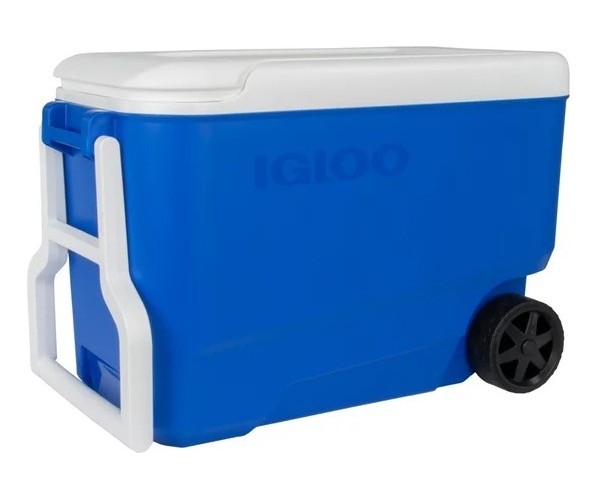 Igloo Hielera De 38 Qt Con Llantas De Color Azul