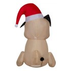 Holiday Time Perrito Pug Navideño Inflable