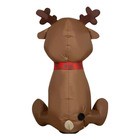 Holiday Time Muñeco Inflable Reno Navideño De 1.22 Metros