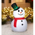 Holiday Time Hombre De Nieve Inflable De 1.06 Metros De Alto