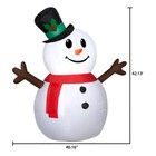 Holiday Time Hombre De Nieve Inflable De 1.06 Metros De Alto