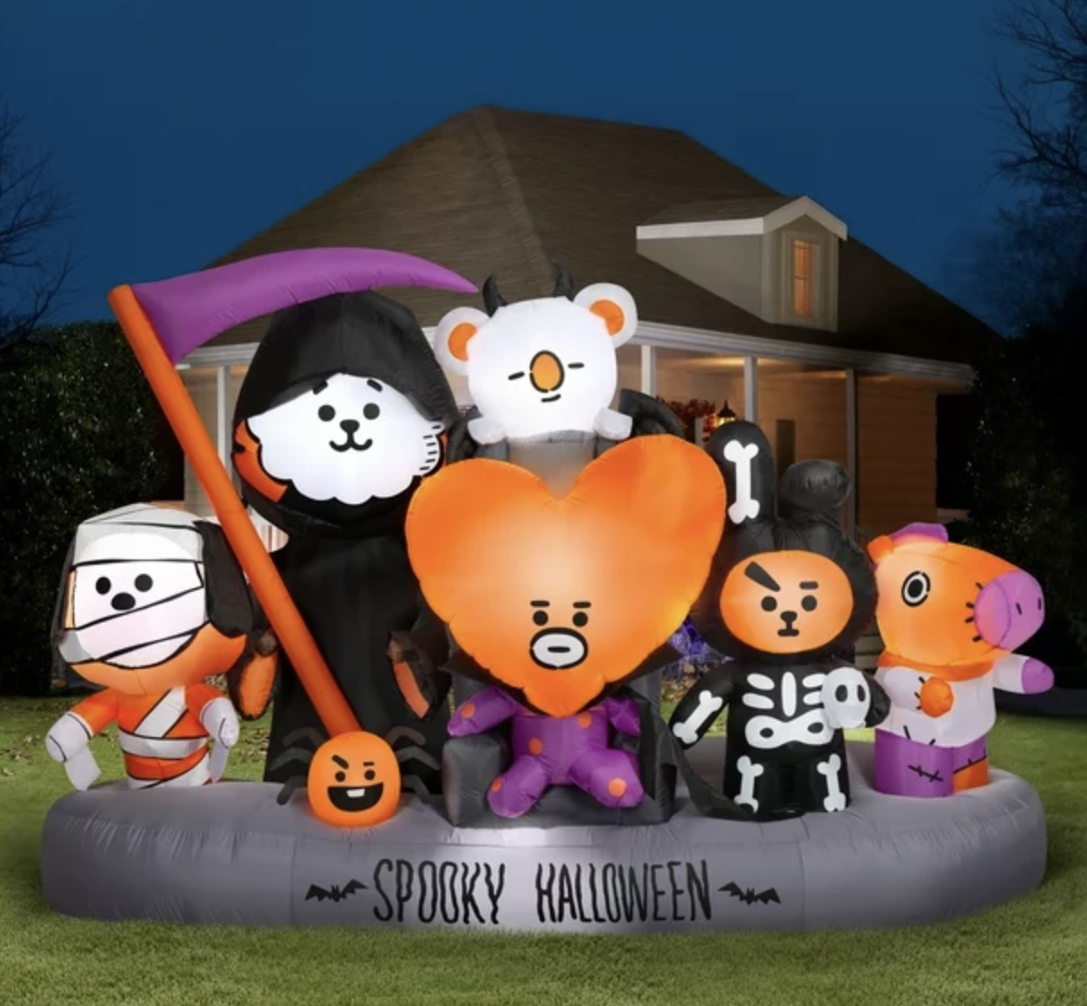Bt21 Spooky Inflable Decoración Halloween De 2.6 metros de alto