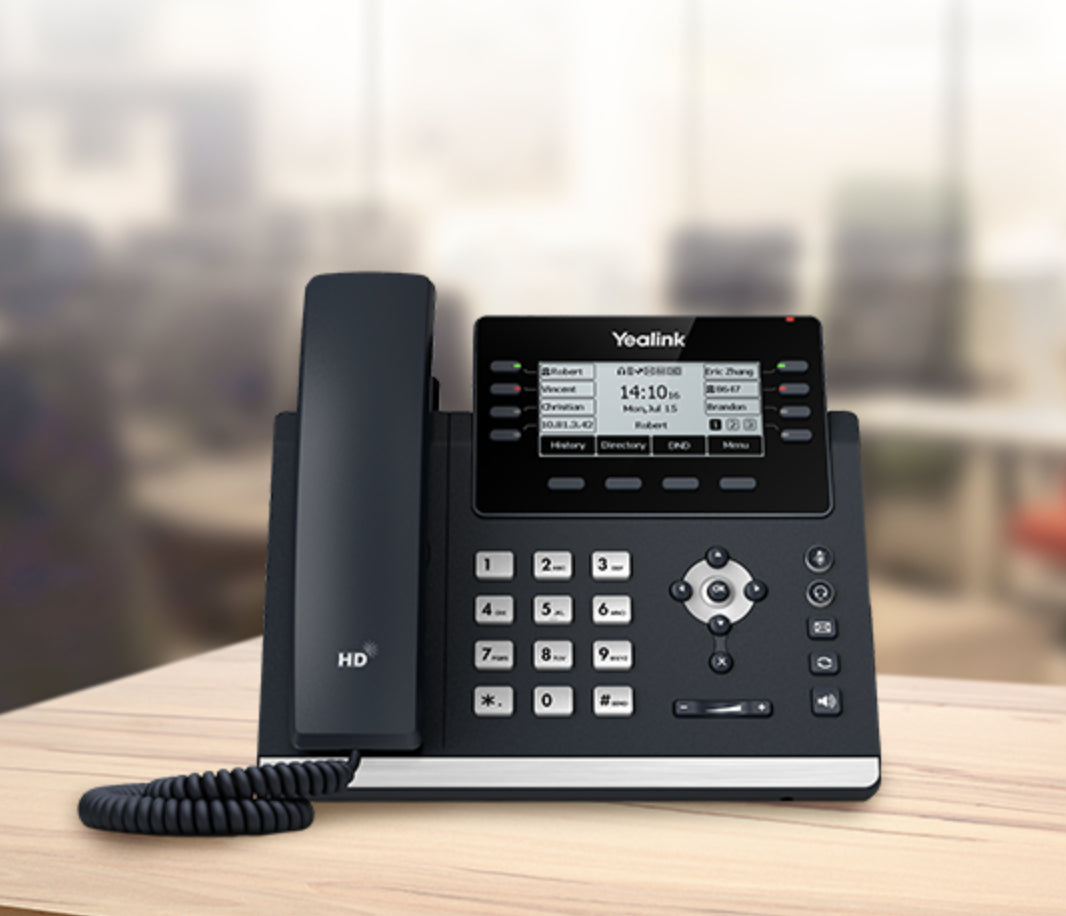 Yealink Sip T43u teléfono Poe 12 Cuentas Dual Usb