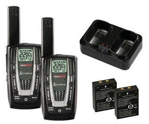 PAQUETE RADIOS COBRA 27 MILLAS CXR 725 -CON PILAS Y CARGADOR