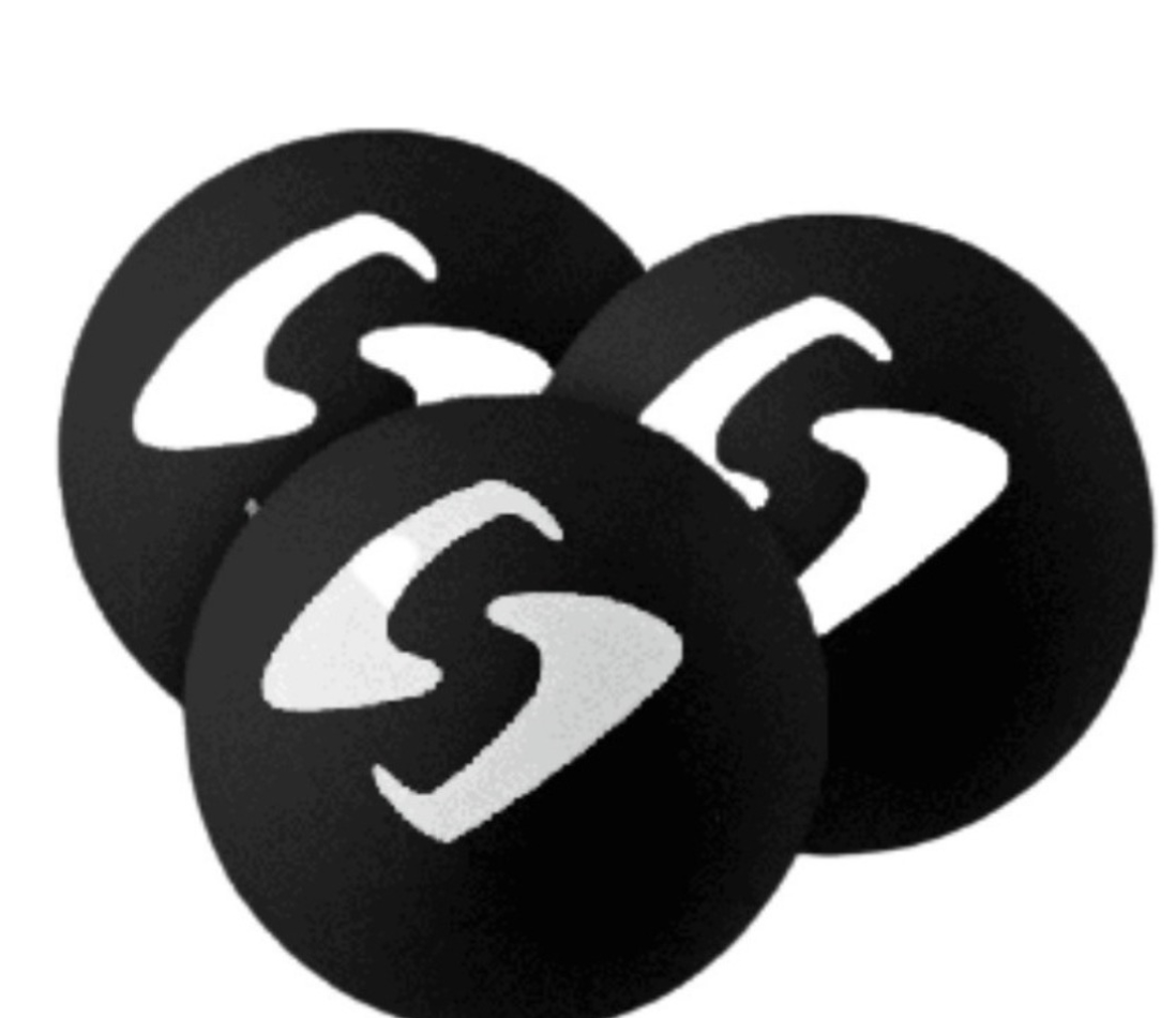 Gearbox 3 Pelotas De Racquetball De Color Negro