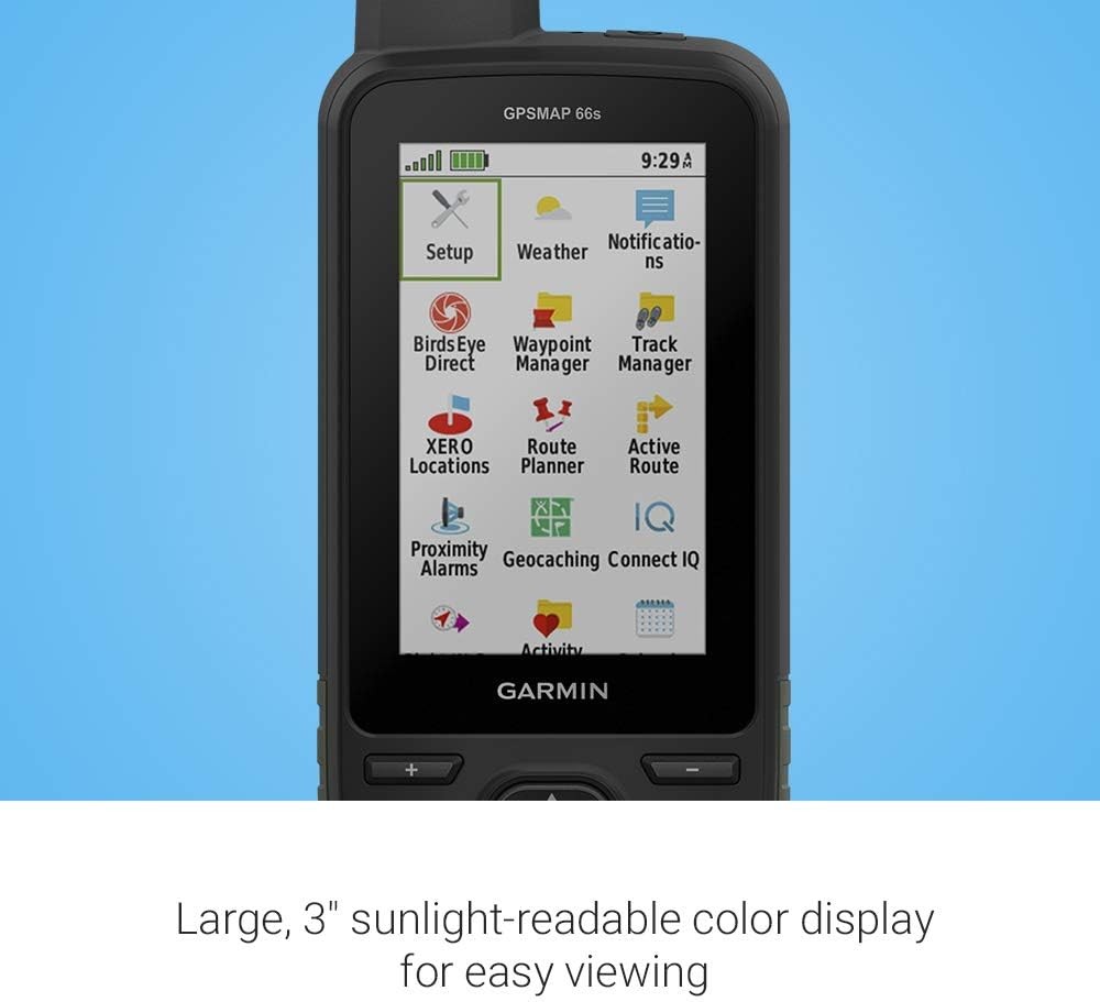 Garmin GPS MAP 66s portátil con multisatélite resistente con sensores ...