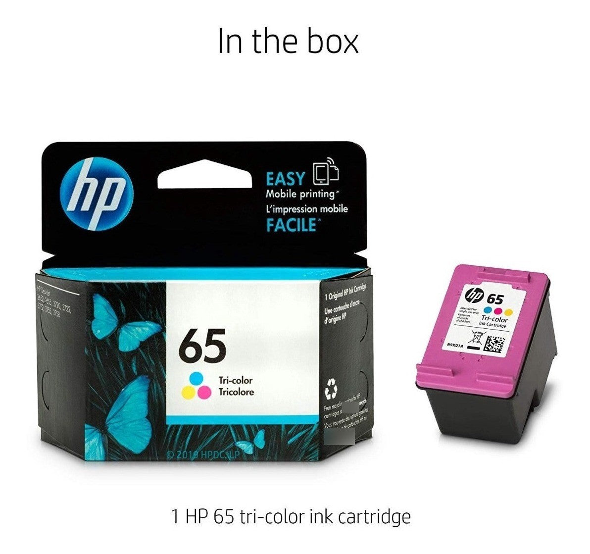 Hp 65 N9k01an Cartucho De Tinta Tricolor Original