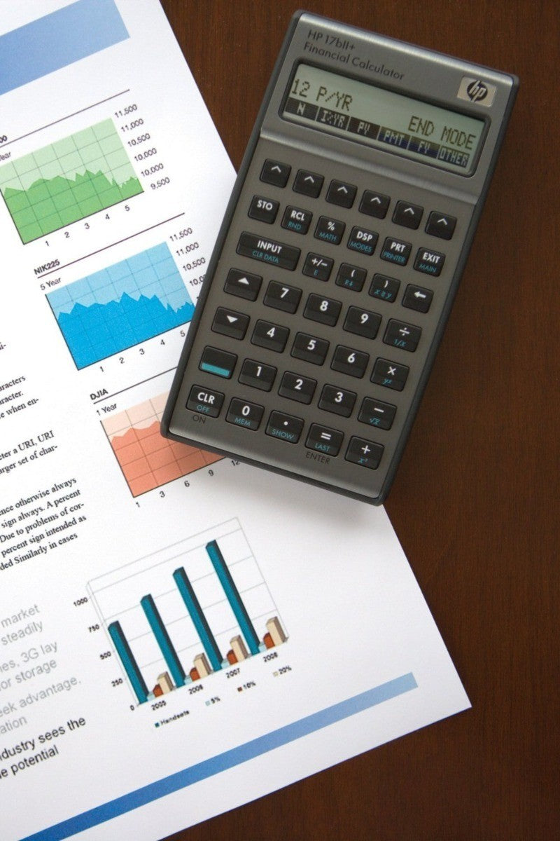 Calculadora Financiera Hp17bii + En Color Plata
