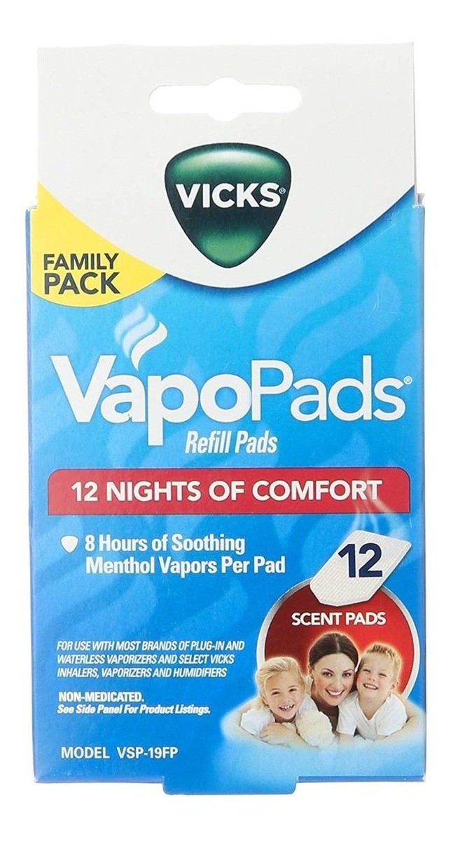 Vicks Vsp-19 Vapopads Almohadillas Aromaticas Pack 12 Piezas
